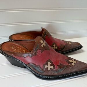 Donald J Pliner Women’s Western Couture Collection Mules - Italy - 6M. 1388